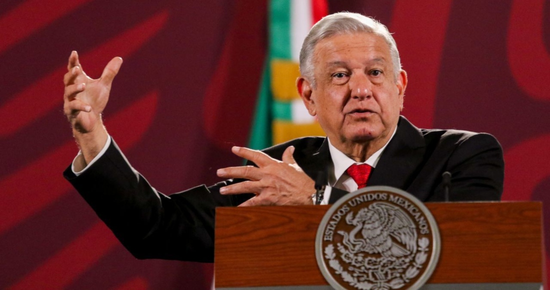 Andrés Manuel López Obrador, Presidente de México, desde Palacio Nacional.