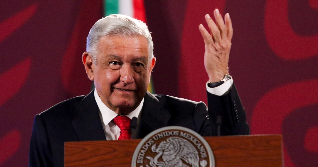 Andrés Manuel López Obrador, Presidente de México, en su conferencia de prensa matutina.