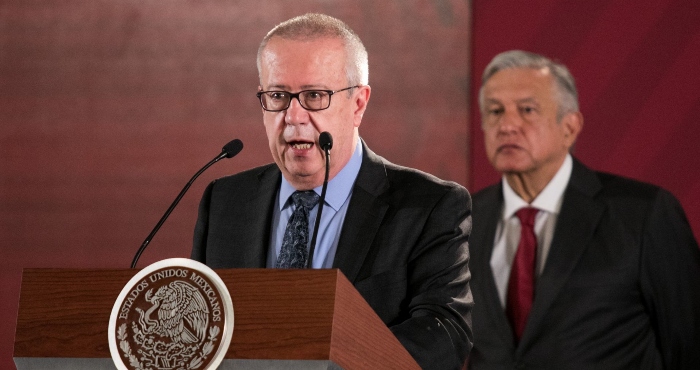 Carlos Urzúa, Secretario de Hacienda y Crédito Público, y Andrés Manuel López Obrador, Presidente de México.