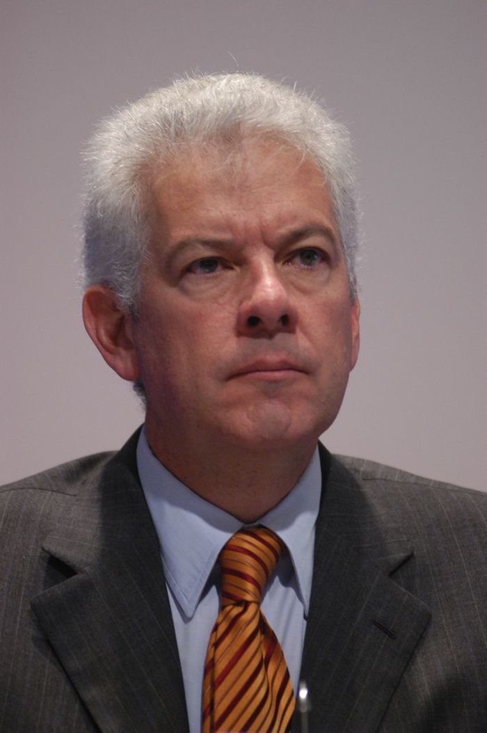 El empresario hotelero, Gastón Azcárraga Andrade, durante su participación en la conferencia que ofrecieron ante integrantes de la Asociación Mexicana de Desarrolladores Turísticos, esto en junio de 2007.