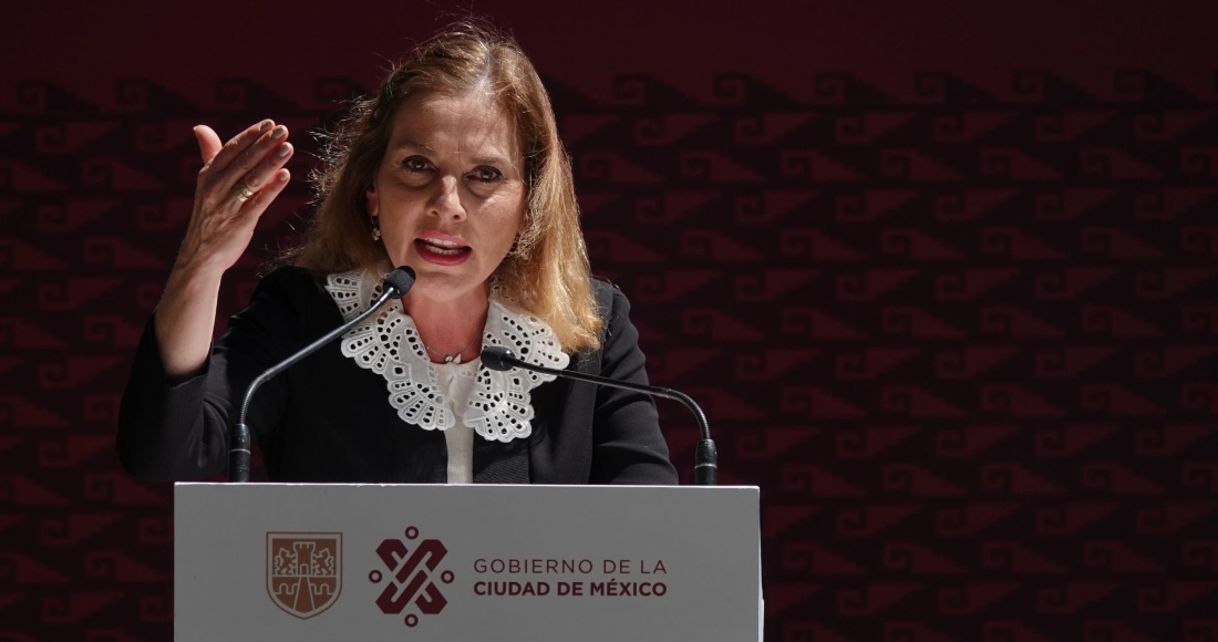 Beatriz Gutiérrez Müller, esposa del Presidente Andrés Manuel López Obrador, durante la ceremonia del 193 Aniversario luctuoso de Josefa Ortíz de Domínguez y Corregidora, realizado en la estatua de bronce en avenida Paseo de la Reforma, el pasado 2 de marzo.