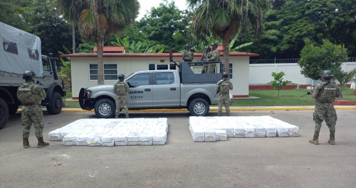 Decomiso de drogas en Bacalar.