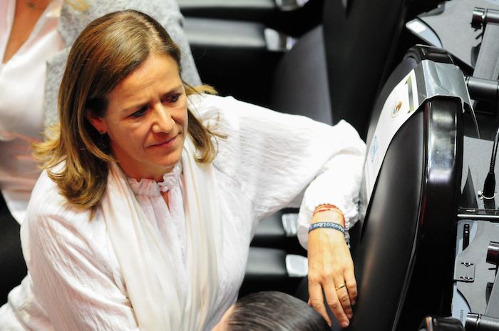 Margarita Zavala, Diputada panista, en la sesión del 17 de abril de 2022.