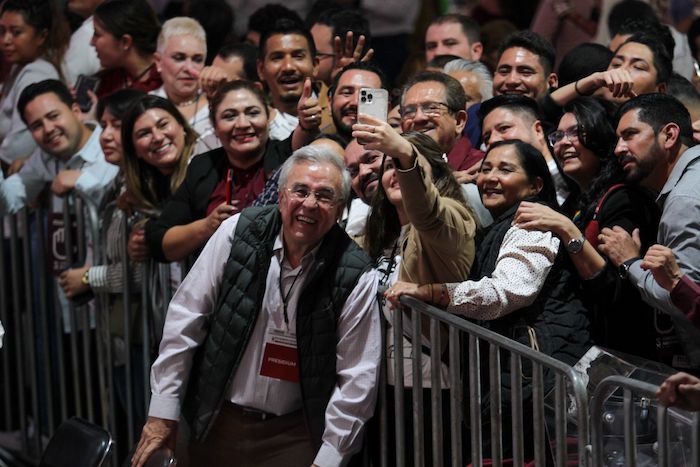 Rubén Rocha Moya, Gobernador de Sinaloa, durante el Consejo Nacional de Morena, celebrado el 17 de septiembre 2022.