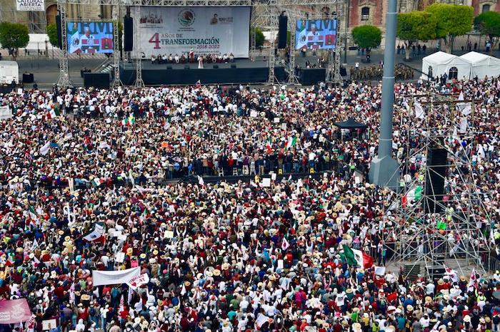 En el arranque de su mensaje, el Presidente Andrés Manuel López Obrador adelantó que desglosaría los 110 compromisos cumplidos de su Gobierno.