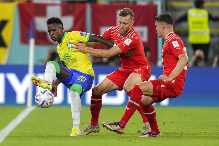 Fabian Rieder durante el partido por el Grupo G del Mundial, el lunes 28 de noviembre de 2022, en Doha, Qatar.