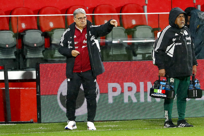 El técnico de México Gerardo Martino durante el partido amistoso contra Iraq en Girona, España, el miércoles 9 de noviembre de 2022.