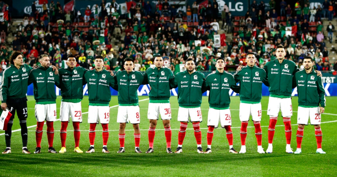 Los titulares de México previo al partido amistoso contra Suecia en Girona, España, el miércoles 16 de noviembre de 2022.