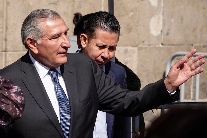 Adán Augusto Sánchez, Secretario de Gobernación, tras la reunión del Presidente en Palacio Nacional.