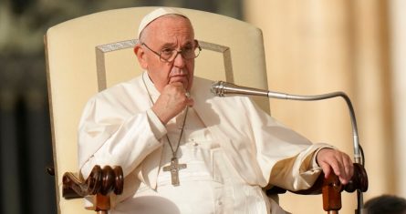 El Papa Francisco en la audiencia general en la Plaza de San Pedro, en el Vaticano, el miércoles 16 de noviembre de 2022.