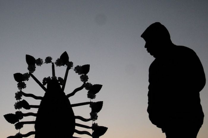 Los peregrinos que pasaron la noche en la Basílica salieron del lugar desde temprano.