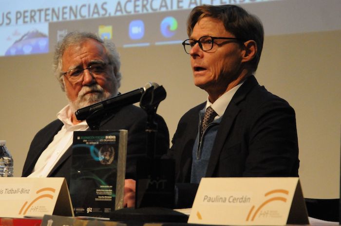 Morris Tidball-Binz, relator especial de la ONU sobre ejecuciones, durante su participación en el evento.