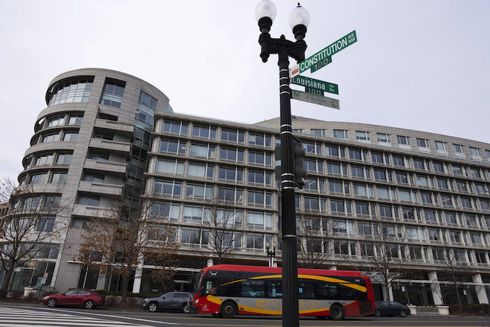 El edificio que albergaba las oficinas del antiguo instituto del Presidente Joe Biden, el Penn Biden Center, en Washington, D.C., el martes 10 de enero de 2023.