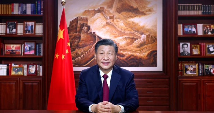 El Presidente chino Xi Jinping pronuncia un mensaje de Año Nuevo.