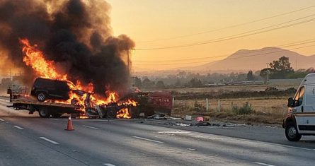 Accidente vial, carretera, Ciudad de México, Querétaro