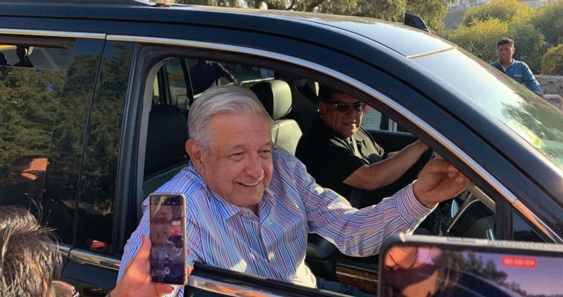 El Presidente de la República, Andrés Manuel López Obrador, llegó ayer a la ciudad de Guanajuato para la reunión privada de trabajo con el Gobernador.