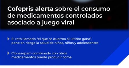 Cofepris alerta por reto viral.