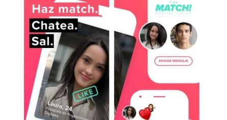 Aplicación de citas Tinder.