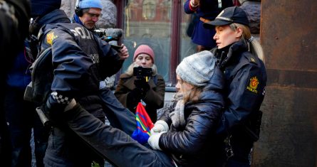 Protestas en Noruega