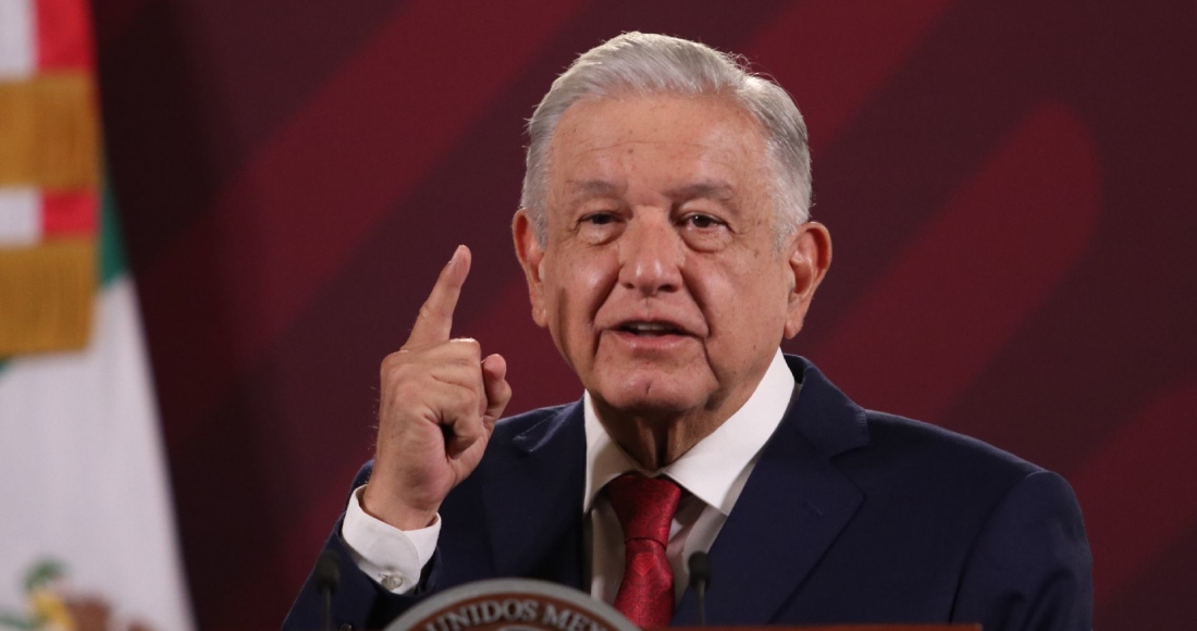 Andrés Manuel López Obrador, Presidente de México, durante conferencia de prensa del 20 de abril en Palacio Nacional, donde se enfocó en responder preguntas de los medios de comunicacion.