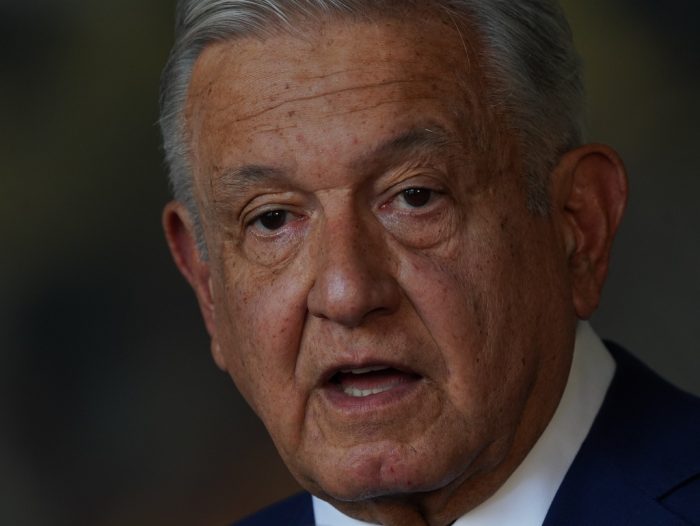 El Presidente mexicano Andrés Manuel López Obrador da su informe presidencial en el Palacio Nacional, el 1 de septiembre de 2022, en la Ciudad de México.