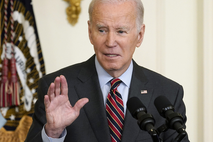 El Presidente Joe Biden en la Casa Blanca, en Washington, el 27 de marzo de 2023.