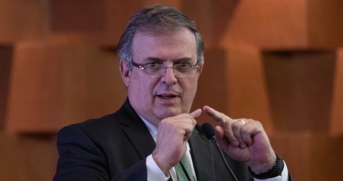 El Canciller Marcelo Ebrard.