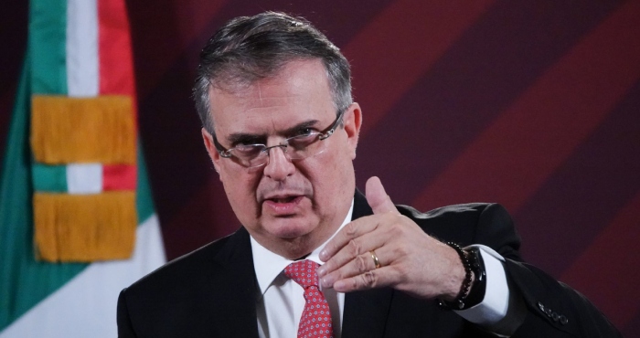 El Canciller Marcelo Ebrard.