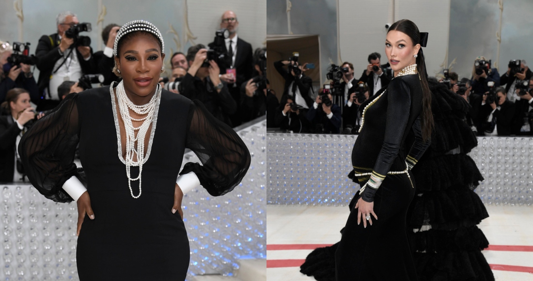 Serena Williams y Karlie Kloss llegan a la gala del Instituto del Vestido del Museo Metropolitano de Arte para celebrar la inauguración de la exposición "Karl Lagerfeld: A Line of Beauty" el lunes 1 de mayo de 2023 en Nueva York.