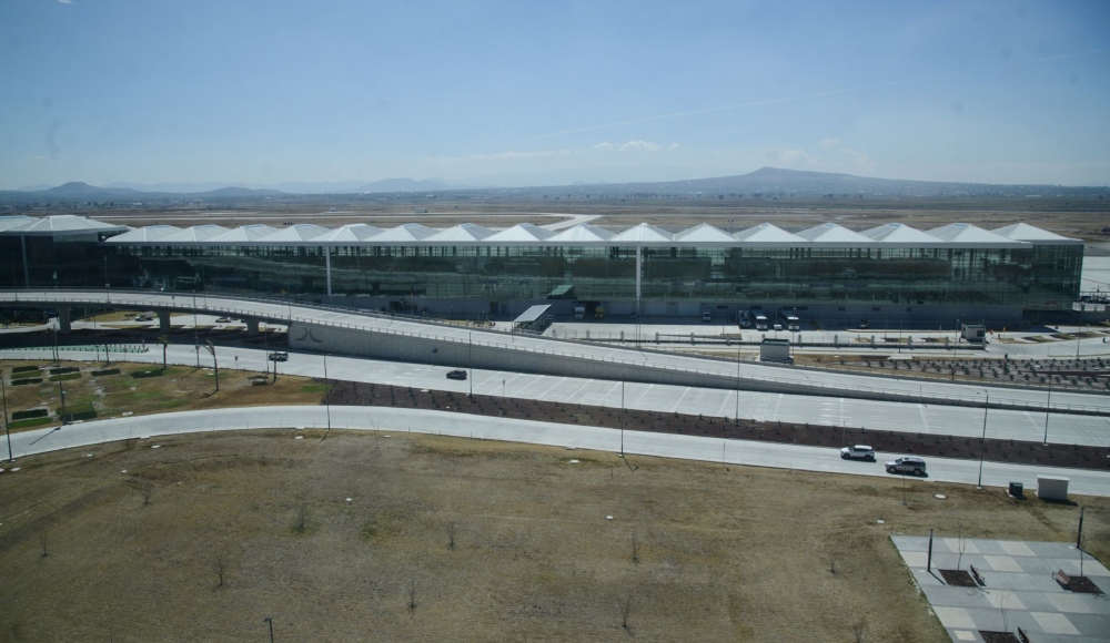 Toma del Aeropuerto Internacional Felipe Ángeles (AIFA). Foto: Mario Jasso, Cuartoscuro