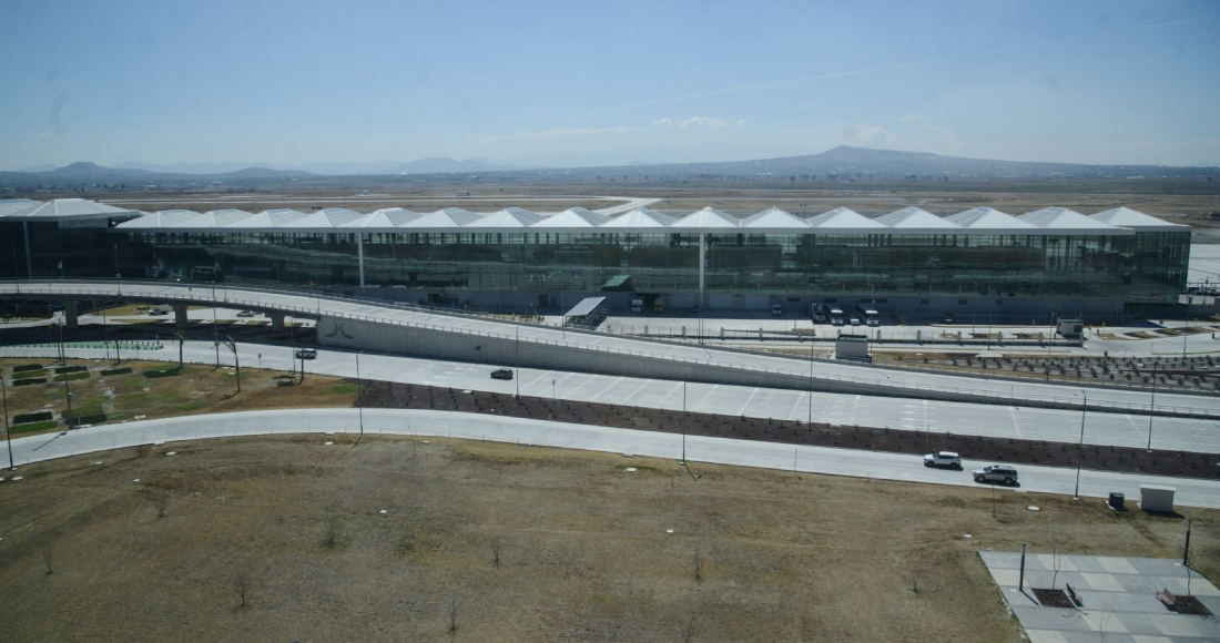 Toma del Aeropuerto Internacional Felipe Ángeles (AIFA). Foto: Mario Jasso, Cuartoscuro