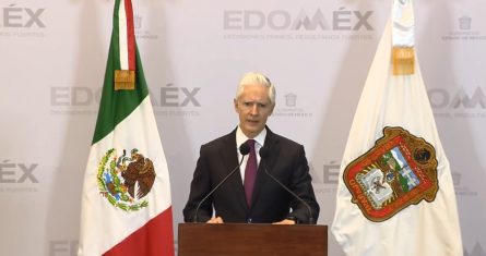 El Gobernador del Estado de México, Alfredo del Mazo, reconoció el triunfo de la candidata electa Delfina Gómez. Foto: Alfredo del Mazo, captura de pantalla del video