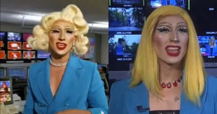 Por primera vez en la historia de la televisión abierta mexicana, Amanda, una presentadora de noticias Drag Queen, tomó la conducción del segmento noticioso "Cada Hora a la Hora", a través del Canal Once. Foto: captura de pantalla