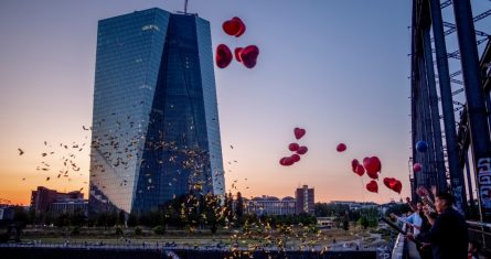 Foto tomada el 14 de junio de 2023 de la sede del Banco Central Europeo en Fráncfort, Alemania. Foto: Michael Probst, AP