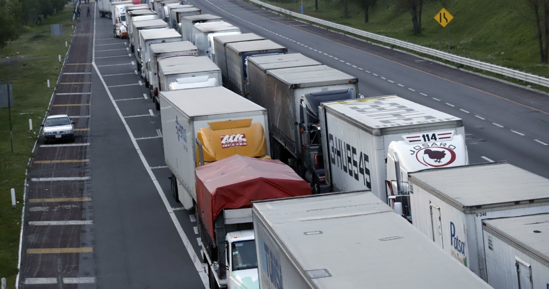 Cierre de la autopista México-Puebla. Foto: Mireya Novo, Cuartoscuro