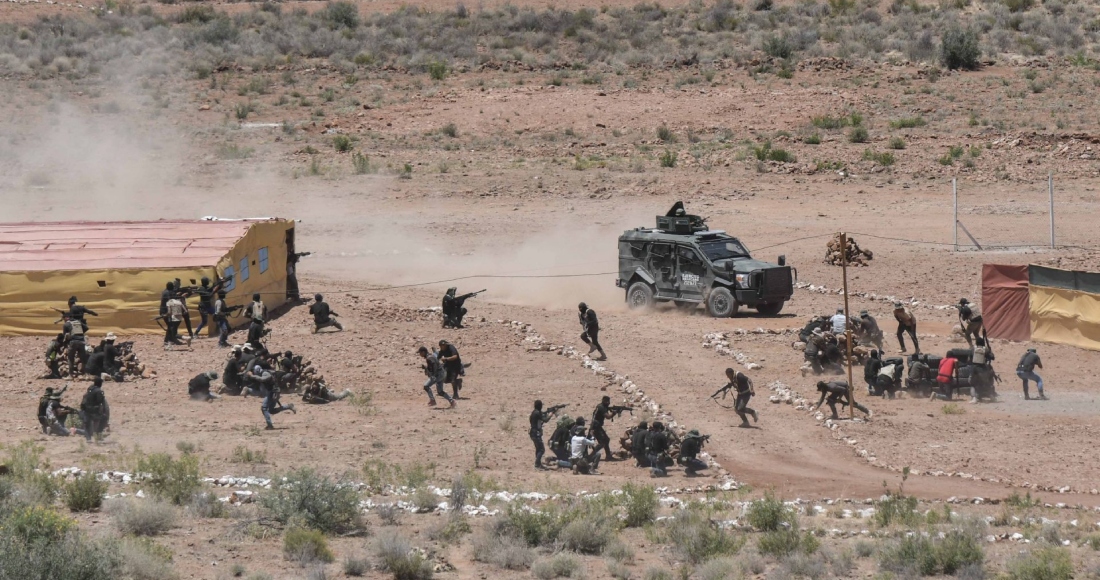 Cuatro militares resultaron heridos luego de que el vehículo en el que viajaban pasara por una mina sembrada en una brecha. Foto: Mario Jasso, Cuartoscuro