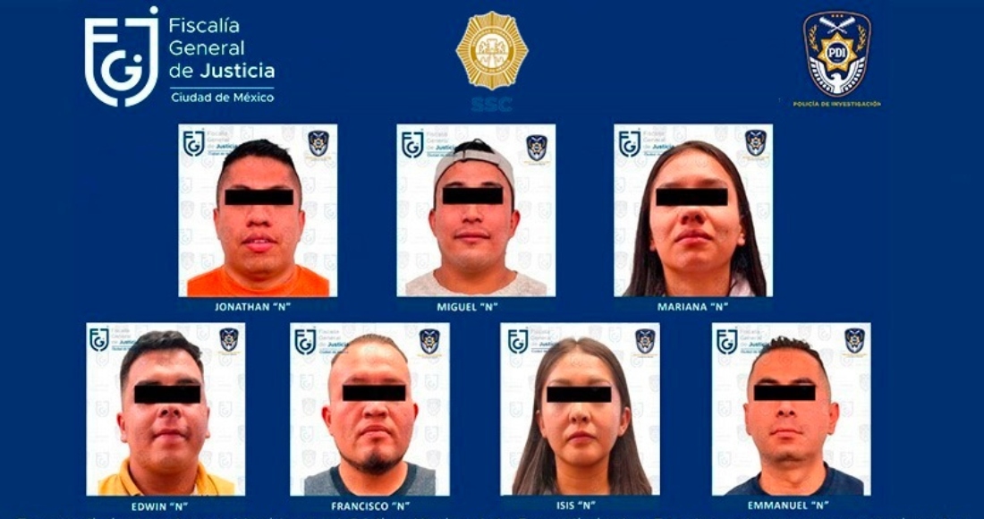 Elementos de la Policía de Investigación (PDI) ejecutaron órdenes de aprehensión contra cinco hombres y dos mujeres por la posible comisión actos ilícitos que pudieron servir para el robo de tres millones de dólares y 15 millones de pesos. Foto: Fiscalía General de Justicia de la Ciudad de México