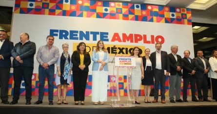 Evento del Comité Organizador para lanzar la convocatoria con la finalidad de elegir al o la responsable de la construcción del Frente Amplio por México.