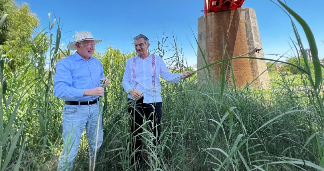 El Embajador de Estados Unidos en México y el Gobernador de Tamaulipas se reunieron para conversar acerca de una serie de medidas que buscarán implementar con miras a impulsar las relaciones comerciales y sociales entre ambos países. Foto: Cortesía