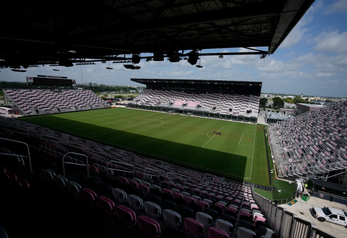 La foto del 10 de julio de 2023 muestra el Estadio DRV PNK, del Inter Miami, en Fort Lauderdale, Florida. Foto: Rebecca Blackwell, AP