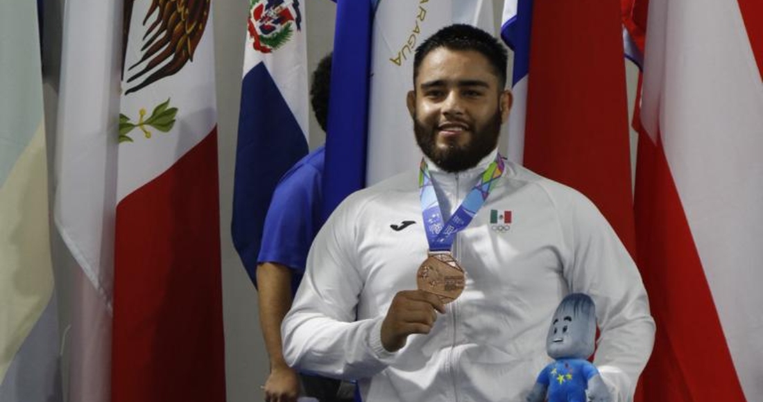 Pedro Garay derrotó a su contrincante de Panamá, Juan Cantillo, con un marcador de 4-3, en categoría 97kg, de Juegos Centroamericanos y del Caribe San Salvador 2023.