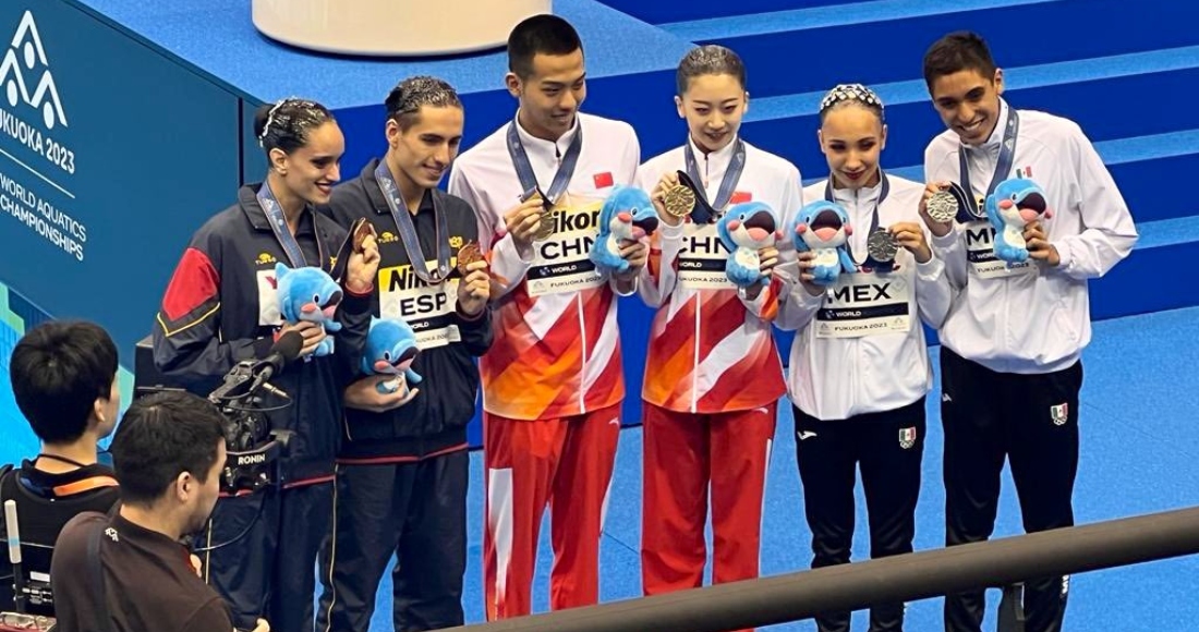 México ganó una medalla en Natación Artística en el marco de los Campeonatos Mundiales de World Aquatics (antes FINA).