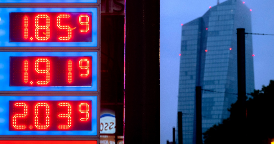 Precios del combustible en una gasolinera en Fráncfort, Alemania, el viernes 28 de julio de 2023.