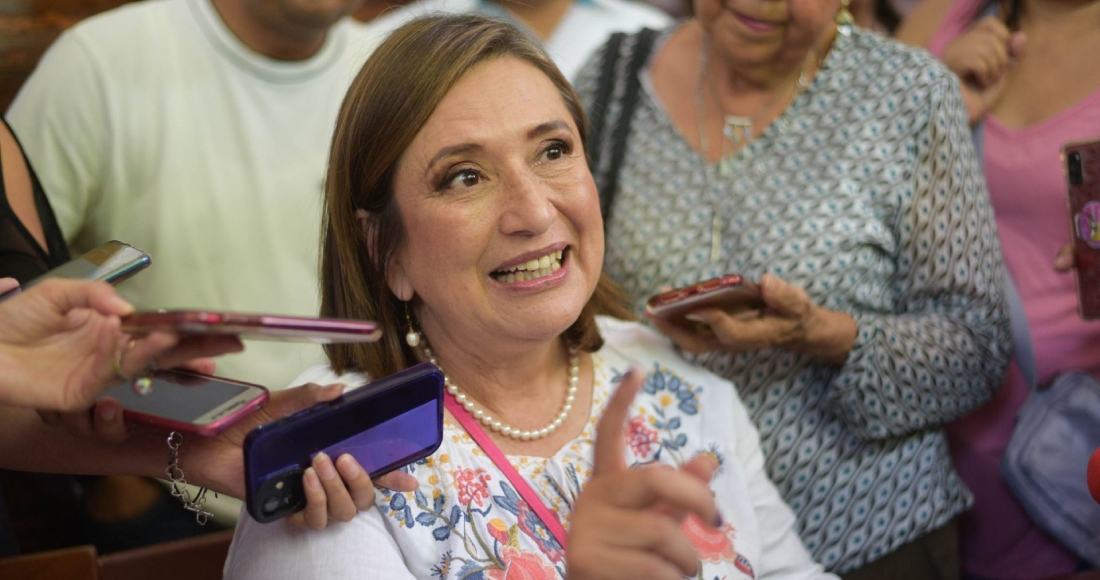 Xóchitl Gálvez visitó Xalapa donde ofreció conferencia de prensa y se reunió con cientos de simpatizantes del Frente Amplio por México en la entidad. Foto: Yerania Rolón Rolón, Cuartoscuro