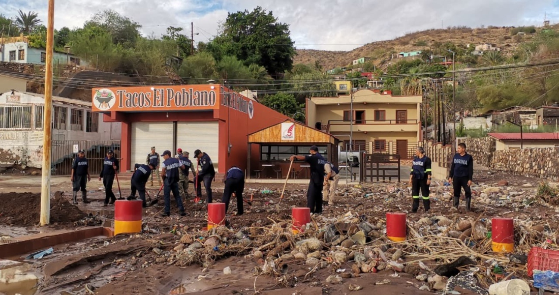 Daños por el paso de "Hilary" en Baja California Sur.