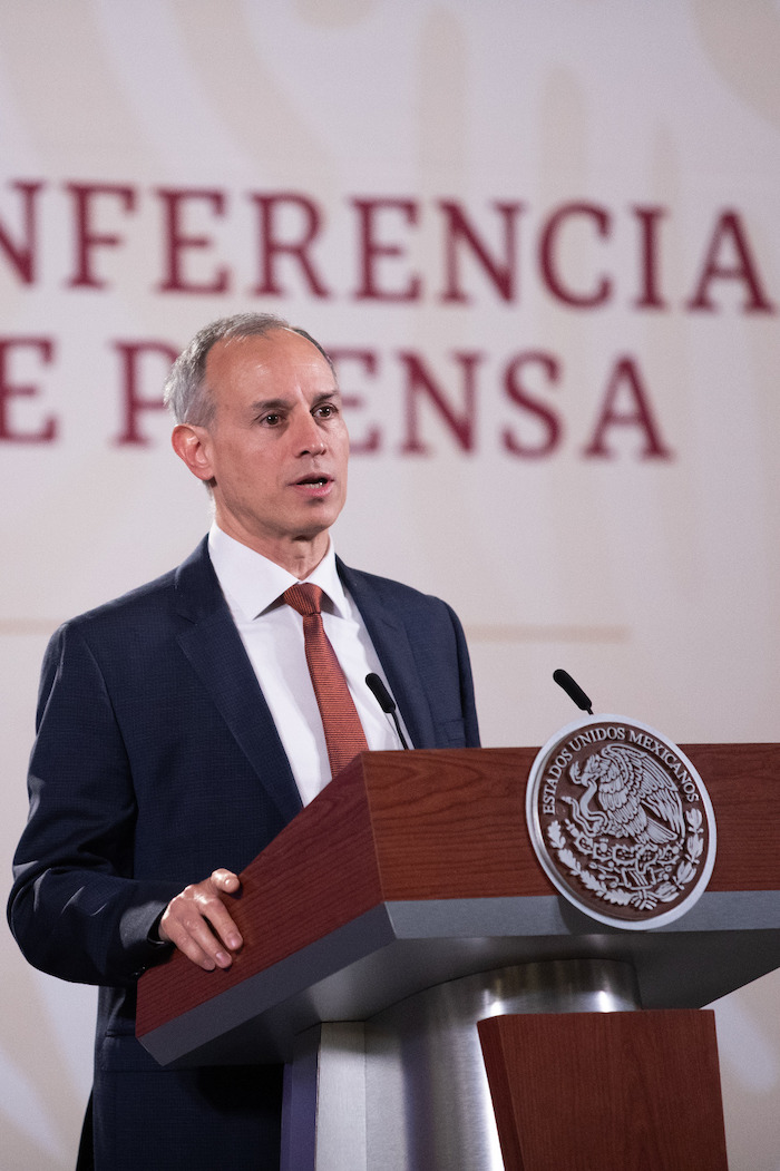 Hugo López-Gatell Ramírez, ​​​​​​​Subsecretario de Prevención y Promoción de la Salud, en la conferencia de prensa del Presidente Andrés Manuel López Obrador.