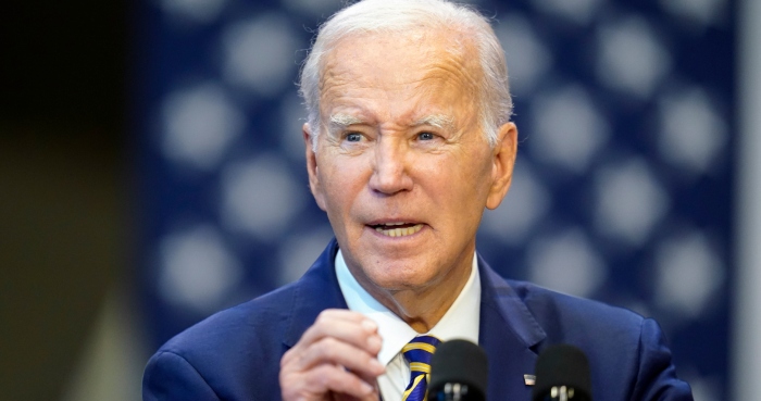 El presidente Joe Biden describe el plan económico de su gobierno en la universidad Prince George's Community College, Largo, Maryland, 14 de setiembre de 2023. Foto: Alex Brandon, AP