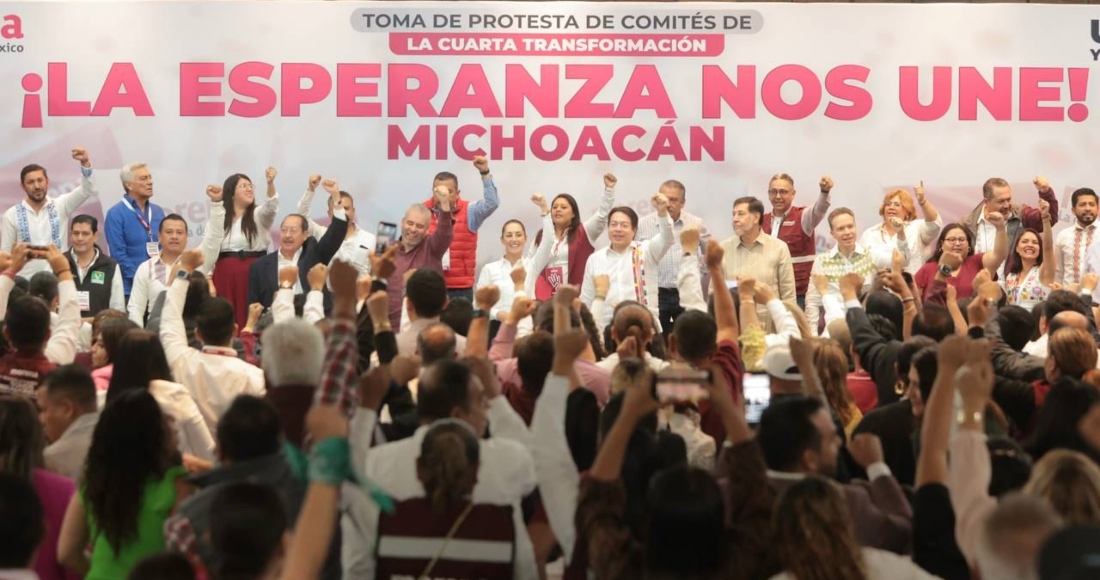 La virtual candidata presidencial de Morena y sus partidos aliados, Claudia Sheinbaum Pardo, firmó este domingo el Acuerdo de Unidad para la Transformación, en Morelia, Michoacán, y reiteró su llamado a que se integren todas las personas de "buena voluntad" al movimiento.