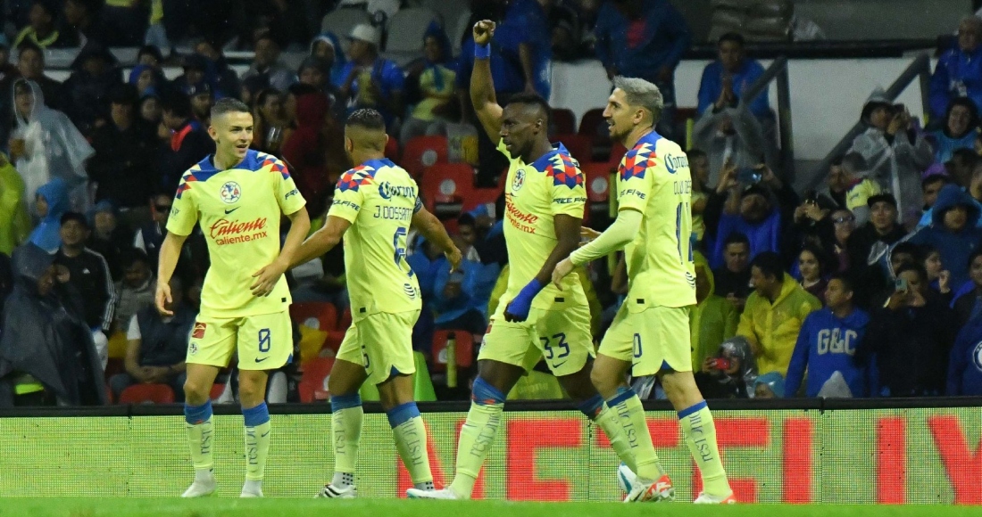 Con goles del paraguayo Richard Sánchez y del uruguayo Brian Rodríguez en un tramo de tres minutos, el América derrotó 3-2 al Cruz Azul el sábado, en el derbi de la capital por la séptima fecha del Torneo Apertura de México.