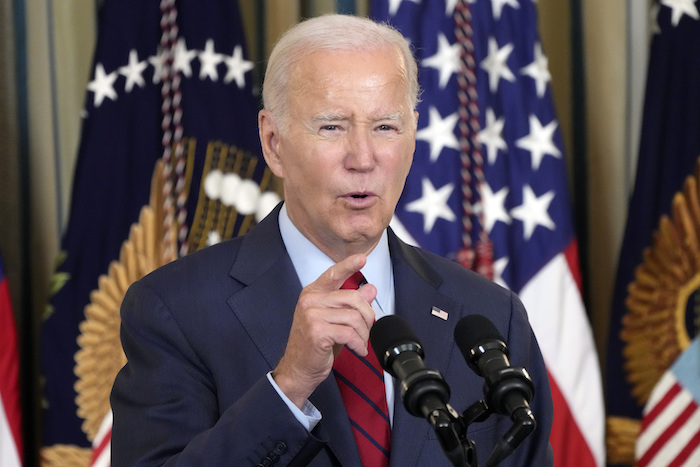 El Presidente Joe Biden habla en la Casa Blanca, Washington, 6 de setiembre de 2023.